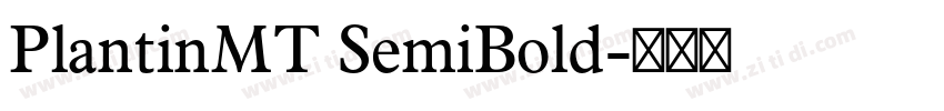 PlantinMT SemiBold字体转换